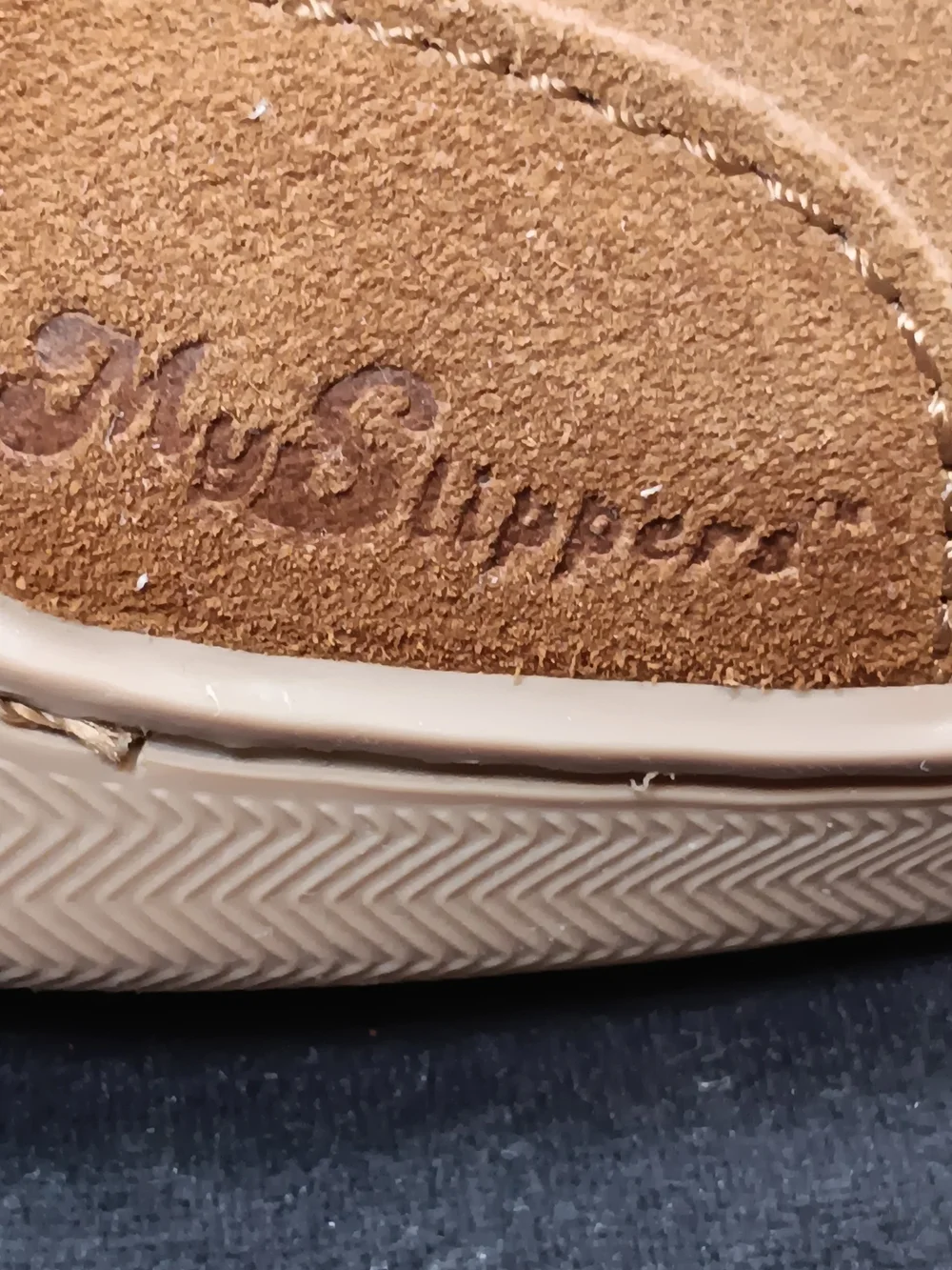 My Slippers Men’s Brown Suede Moccasin Slip-Ons with Faux Fur Lining